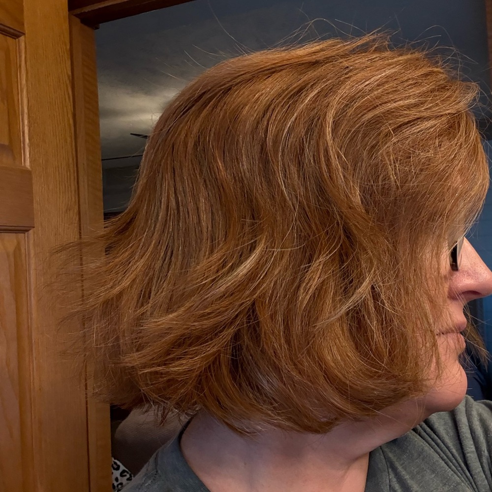 Raquel Welch Unfiltered Wig in Iced Pumpkin Spice Rooted - Picture 2 of 8